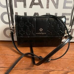 Nanette Lapore Crossbody Adjustable Strap. Gold Tone Hardware